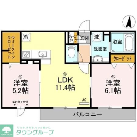 ロイジェントパークスレイクタウン III Eの物件間取画像